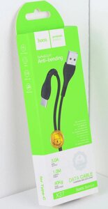 HOCO X37 USB Type C, кабель, 1 метр, 3.0A, черный