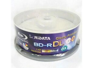 Компакт - диск BD-R (BLU-RAY) двуслойный 50GB Ridata