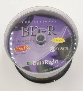Компакт - диск BD-R (Blu-ray) однослойный 25 Gb (DataRight)