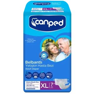 Подгузники для взрослых Canped AIO размер XL (120-160 см.), 7 шт.