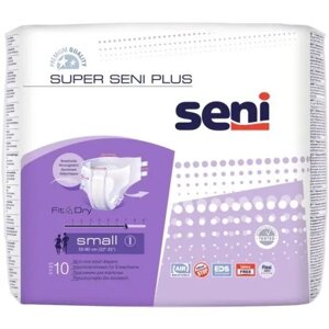 Подгузники для взрослых Super Seni Plus Small 1(55-80 см), 10шт.