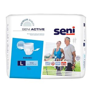 Трусики впитывающие для взрослых Seni Active 3 Large (100-135 см), 10 шт
