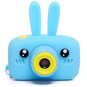 Детский фотоаппарат Childrens Fun Camera Rabbit, голубой
