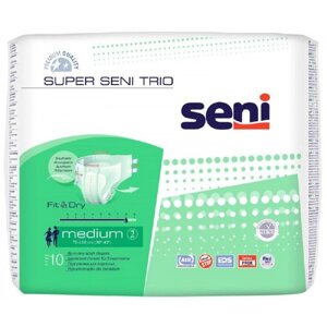 Подгузники для взрослых Super Seni Trio Medium 2(75-110 см), 10шт