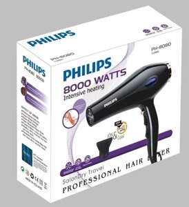 Фен для волос PHILIPS -8080, черный