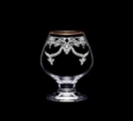 Набор бокалов для бренди 6шт. арт. 1714-ГЗ "Liguria" Гравировка, золото