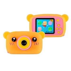 Детский цифровой фотоаппарат Мишка, Оранжевый