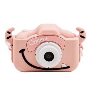 Детский фотоаппарат с селфи камерой Монстрик, Fun Camera. Розовый