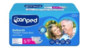 Подгузники для взрослых Canped AIO размер S (50-90 см.), 30шт.
