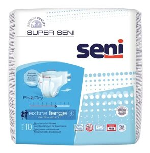 Подгузники для взрослых Super Seni Air Extra Large 4 (130-170см), 10шт