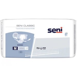 Подгузники для взрослых Seni Classic Medium 2 (75-110), 30 шт