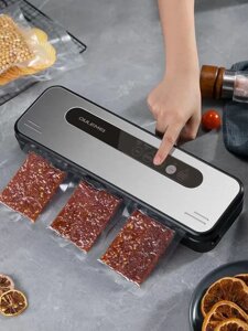 Вакуумный упаковщик OULEMEI, + пакеты для вакууматора рифленые, для хранения и заморозки OLM-ZKX004
