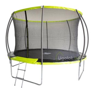 Батут с сеткой Fitness Trampoline GREEN 10 FT Extreme Inside