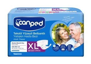 Подгузники для взрослых Canped AIO размер XL (120-160 см.), 30 шт.
