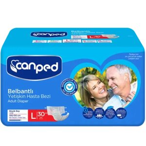 Подгузники для взрослых Canped AIO SECO размер L (100-150 см.), 30 шт.