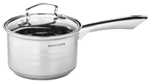 Ковш из нержавеющей стали 1.2л Hoffmann HM-0518-2 с крышкой