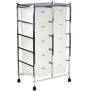 Этажерка на колесах Metlex MX3098 (10 полок)