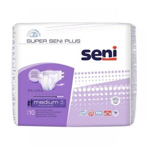 Подгузники для взрослых Super Seni Plus Medium 2(75-110 см), 10шт