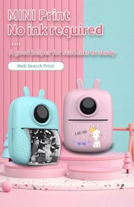 Портативный детский мини принтер Mini Printer D7