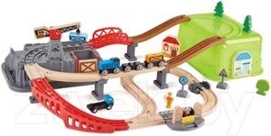 Железная дорога игрушечная Hape Строительный комплекс / E3764-HP