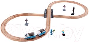 Железная дорога игрушечная Hape Набор пассажирских поездов / E3729-HP