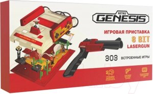 Игровая приставка Retro Genesis 8 Bit Lasergun + 303 игры + пистолет / ConSkDn115