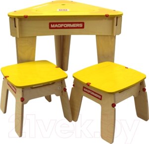 Комплект мебели с детским столом Magformers Треугольный / 62002