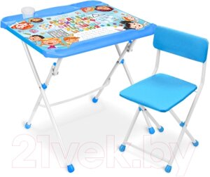 Комплект мебели с детским столом Ника КНД4П/1 Азбука в кругу друзей