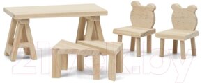 Комплект аксессуаров для кукольного домика Lundby Стол и стулья / LB-60906400