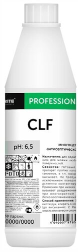 Антисептическое средство для обработки рук и поверхностей 109-1 CLF, 1 литр