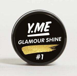 ГЕЛЬ-КРАСКА Жидкая слюда Y. me Glamour Shine Gold #1
