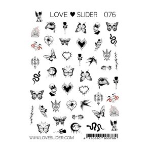 Слайдер Crazy Shine Nails mini LOVE SLIDER 076 (7x10)