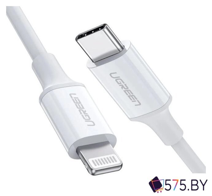 Кабель Ugreen US171 60748 USB Type-C - Lightning (1.5 м, белый) от компании Beltrend - фото 1