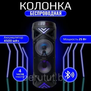 Акустическая колонка напольная Bluetooth BT SPEAKER ZQS-6201 с микрофоном