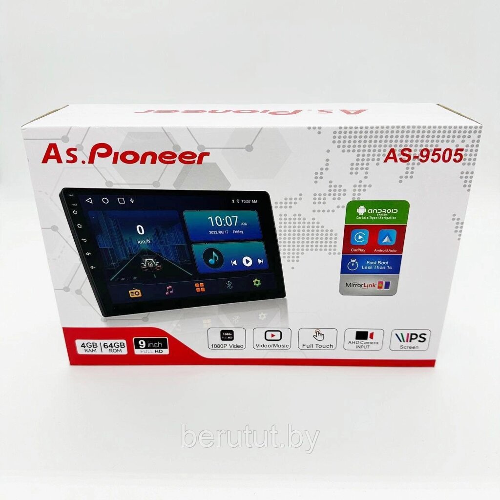 Автомагнитола 2 din Android сенсорный экран 9" Pioneer AS-9505 от компании MyMarket - фото 1