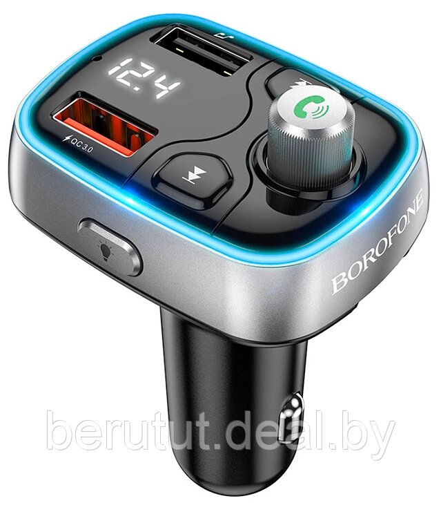 Автомобильный FM-модулятор с Bluethooth и голосовым помощником BOROFONE BC32 ##от компании## MyMarket - ##фото## 1