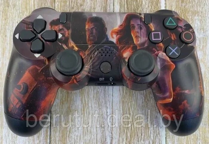 Геймпад - джойстик для PS4 беспроводной DualShock 4 Wireless Controller (Мстители) реплика от компании MyMarket - фото 1