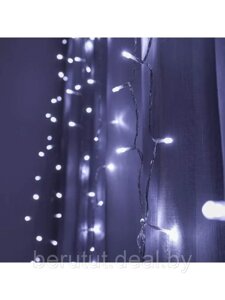 Гирлянда штора светодиодная новогодняя на окно "Дождик" 1.5 х 1.5 м