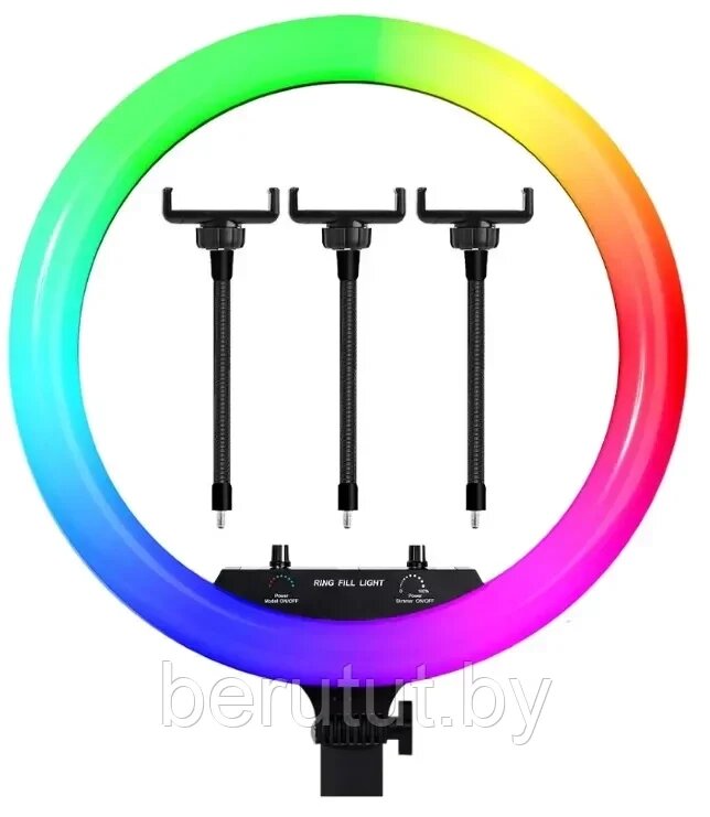Кольцевая лампа 45 см RGB LED RL-18 пульт ДУ от компании MyMarket - фото 1