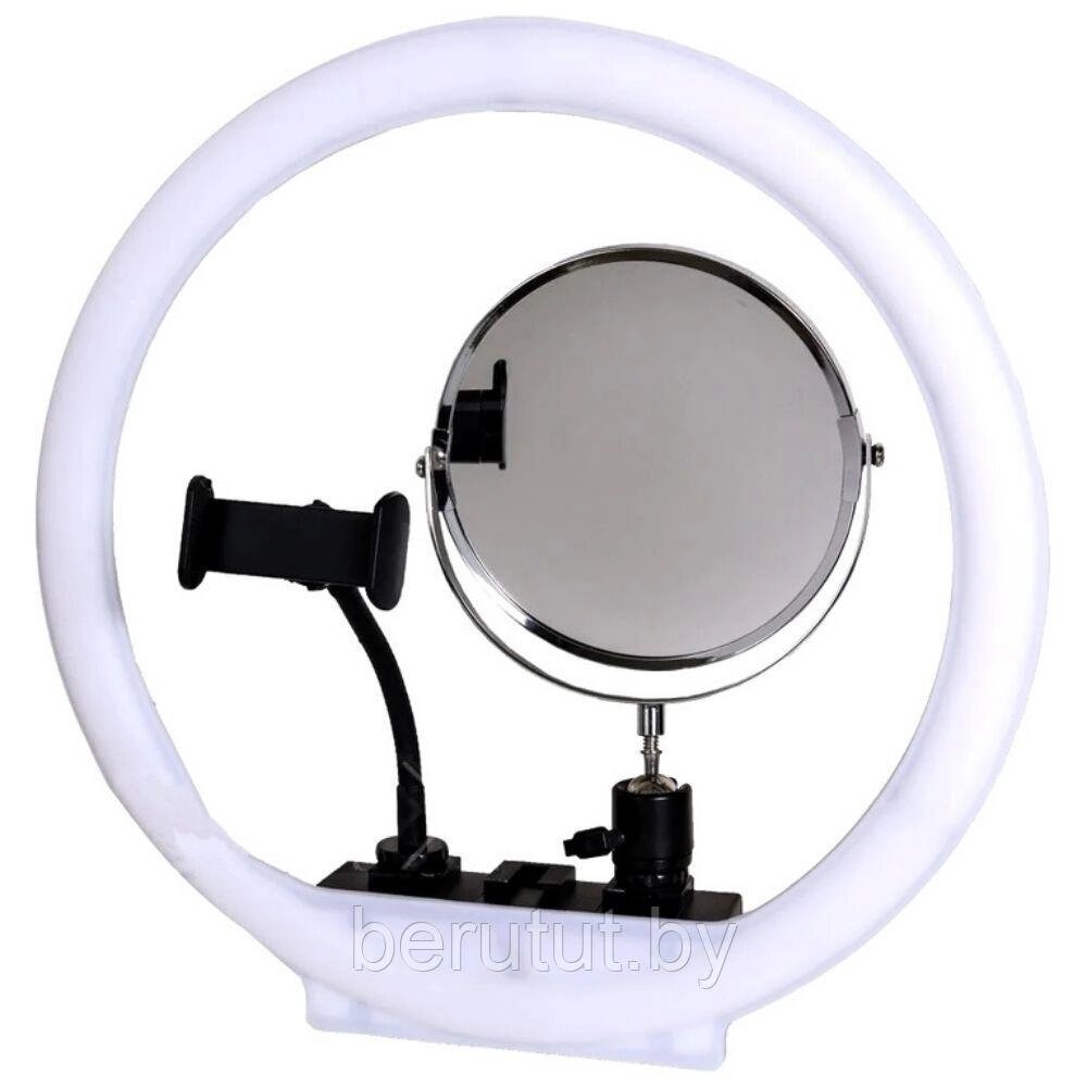 Кольцевая лампа светодиодная 36 см с зеркалом MM-988 пульт ДУ от компании MyMarket - фото 1