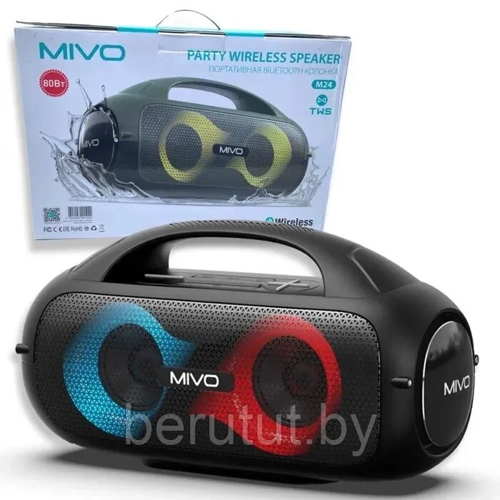 Колонка портативная музыкальная Bluetooth MIVO M24 от компании MyMarket - фото 1