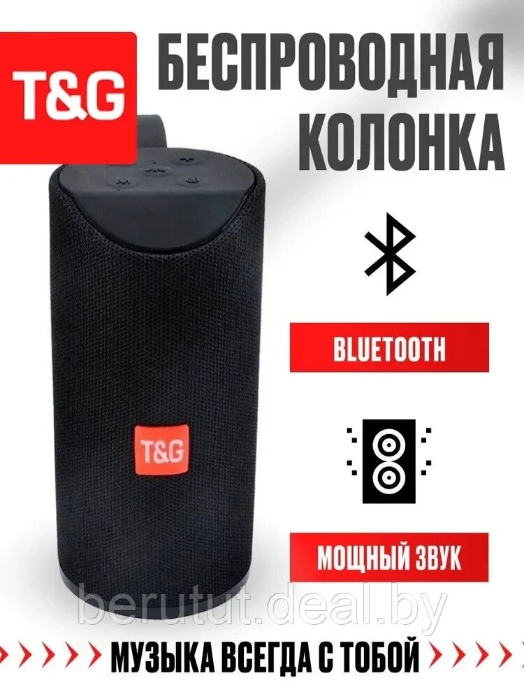Колонка портативная музыкальная Bluetooth TG-113 от компании MyMarket - фото 1