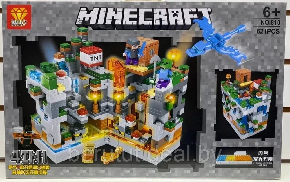 Конструктор Майнкрафт Крепость 4в1 621 деталей Minecraft от компании MyMarket - фото 1