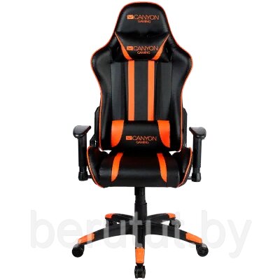 Кресло для геймеров Canyon Fobos CND-SGCH3 черно-оранжевое от компании MyMarket - фото 1
