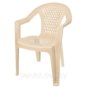 Кресло пластиковое садовое Белое ЭльфПласт