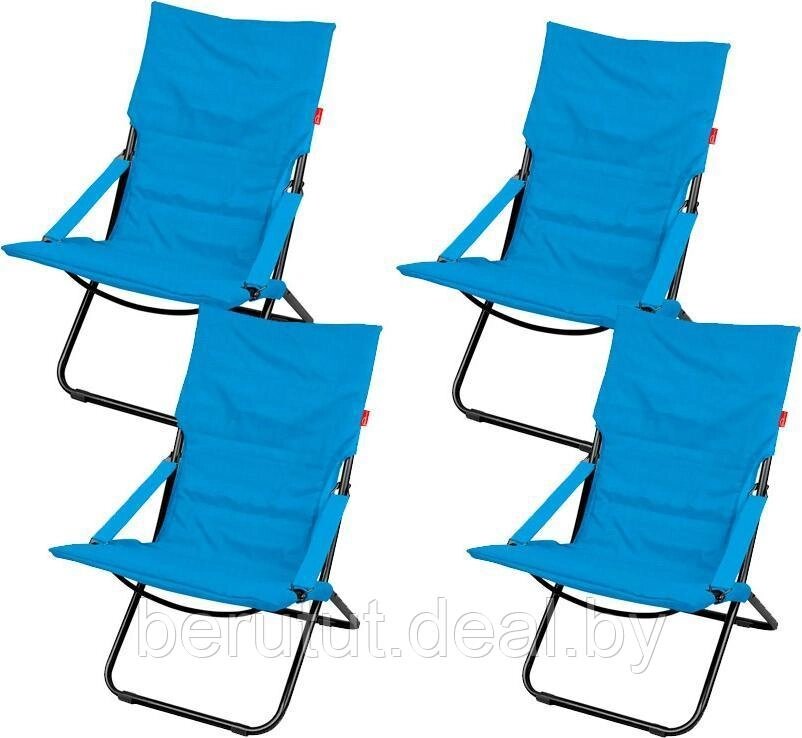 Кресло-шезлонг NIKA Haushalt , голубой от компании MyMarket - фото 1