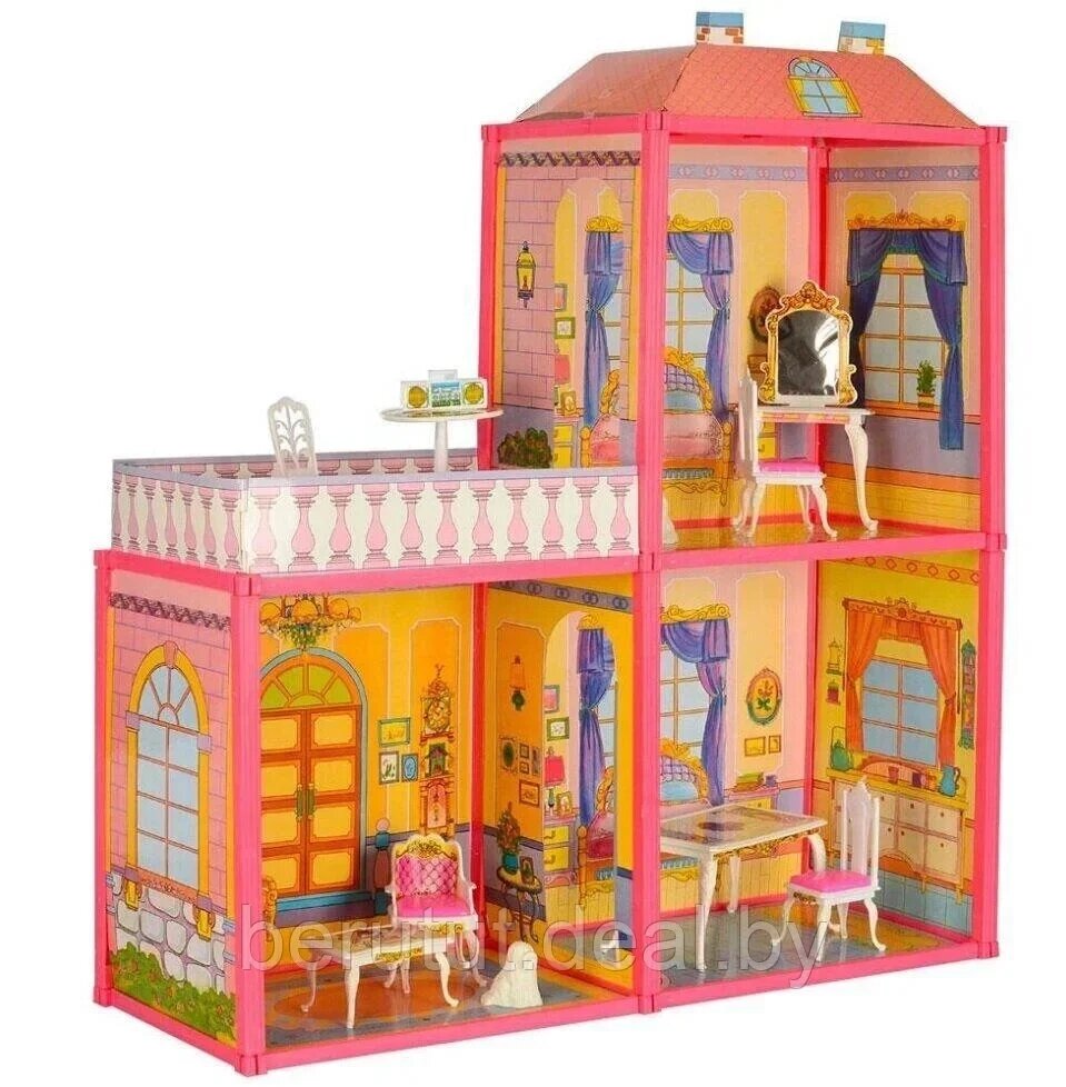 Кукольный домик / Дом барби / Набор с мебелью, арт. 6984 от компании MyMarket - фото 1