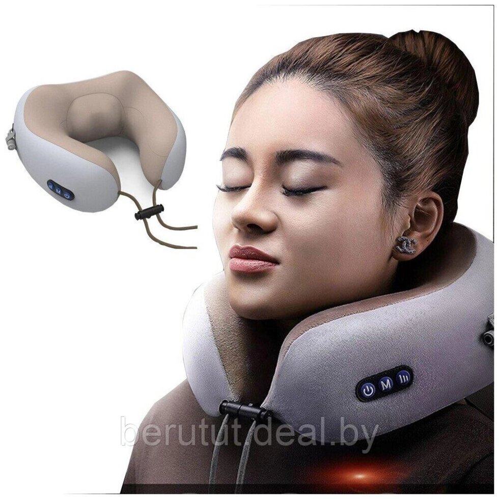 Массажная подушка для шеи U-Shaped Massage Pillow от компании MyMarket - фото 1