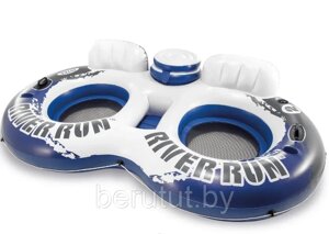 Надувной круг для двоих с холодильником Intex River Run 264 x 142 см