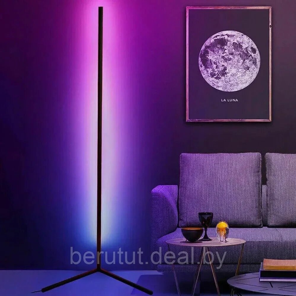 Напольный светильник ночник RGB с пультом ДУ лампа напольная светодиодная 125 см от компании MyMarket - фото 1